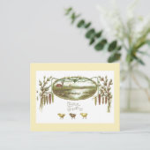 Paasfeest - Chicks & Pond Arts & Crafts Briefkaart (Staand voorkant)