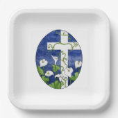 Paasfeest Cross Holiday Papieren Bordje (Voorkant)