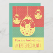 Paasfeest Easter Egg Hunt Paasfeest Kaart (Voorkant / Achterkant)