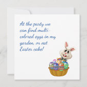 Paasfeest. Foto van je baby. Kaart (Achterkant)