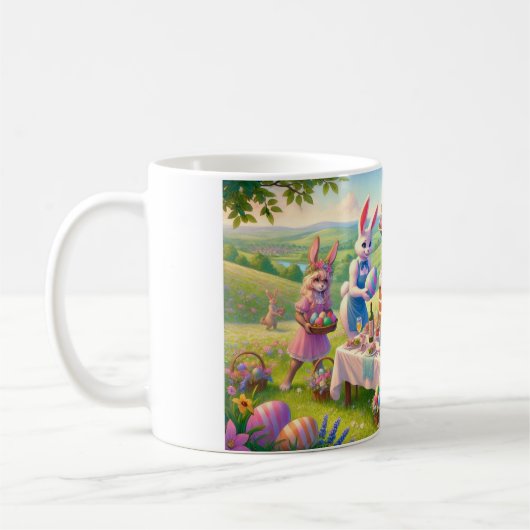 Paasfeest in de wei koffiemok (Links)