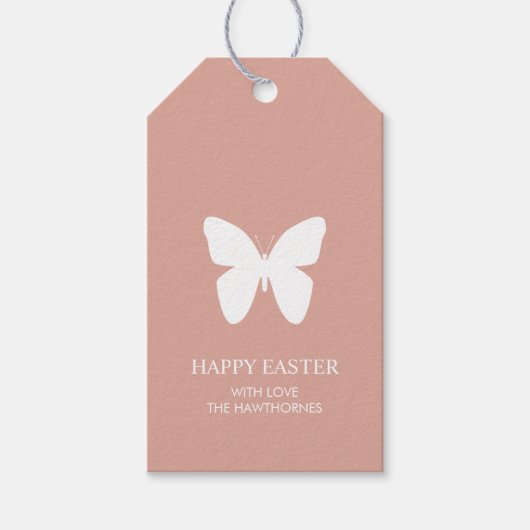 Paasfeest in pastelkleuren cadeaulabel (Voorkant)