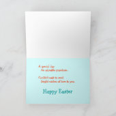 Paasfeest Kaart alleen voor kleinzoon (Binnen)