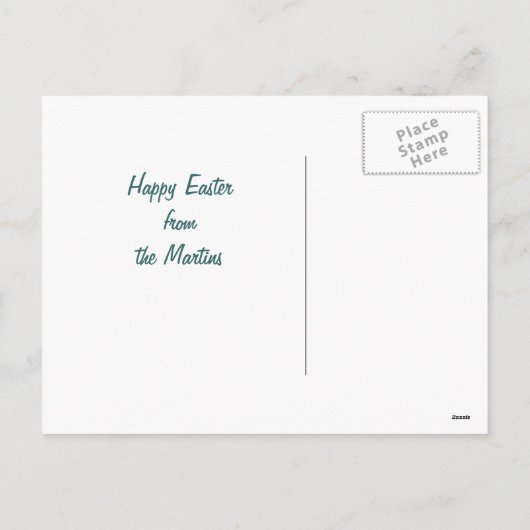 Paasfeest Kittens  Groet Briefkaart (Achterkant)