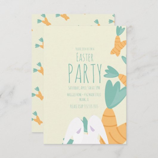 Paasfeest rond rotzooi kaart (Voorkant / Achterkant)