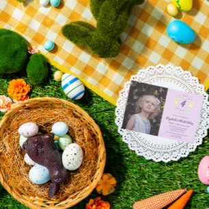 Paasfeest vierde verjaardag van Lavender Kaart