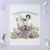 Paasfeest voor Chocolade Liefhebbers Tissuepapier (Craft)