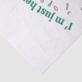 Paasfeest voor Chocolade Liefhebbers Tissuepapier (Detail)