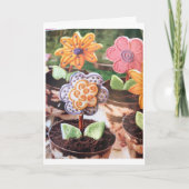 ***PAASFEEST** VOOR DE LIEFHEBBER VAN BLOEMEN KAAR KAART (Voorkant)