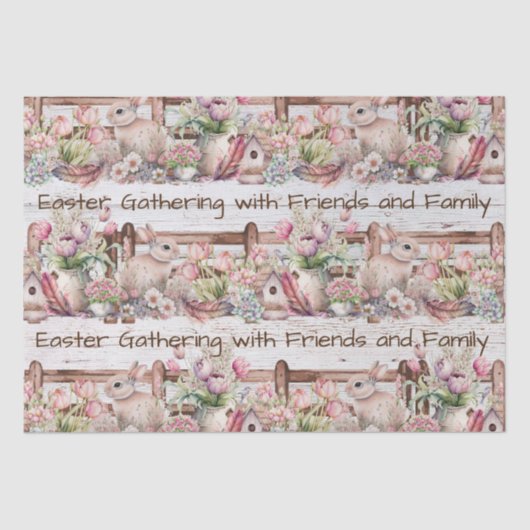 Paasfeest voor feestdagen bij het verzamelen van w tissuepapier (Voorkant)