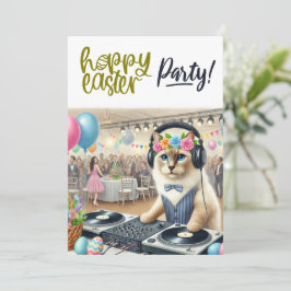 Paasfeest voor kattenliefhebbers kaart