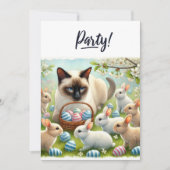 Paasfeest voor kattenliefhebbers kaart (Voorkant)
