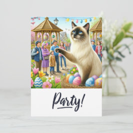 Paasfeest voor kattenliefhebbers kaart