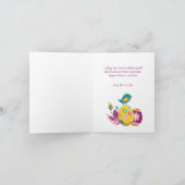 Paasfeest wenskaart. feestdagen kaart (Binnen)