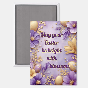 ~ PAASFEEST WORDT HELDER MET BLOESEM ~  Magneet