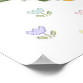 Paasfeestviering van Bunny en Kuikens Poster (Hoek)