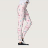 Paasflamingo en geverfd eierspatroon leggings (Rechts)