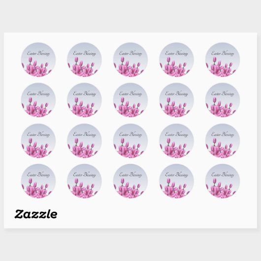PaasFloral Ronde Sticker (Vel)