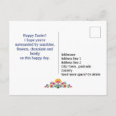 😍 paasfolklore, aangepast Briefkaart tekst (Achterkant)