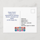 Paasfolklore, aangepast Briefkaart tekst (Achterkant)