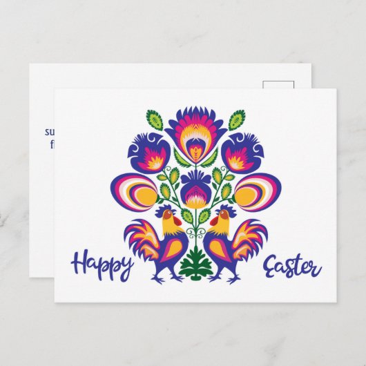 Paasfolklore met twee aangepaste Briefkaarten voor (Voorkant / Achterkant)