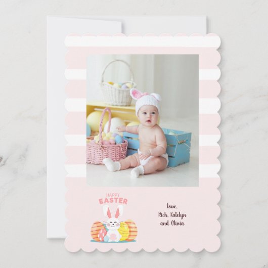 Paasfoto met Bunny Card Kaart (Voorkant)