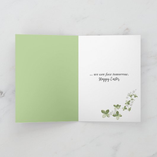 Paasgalgen met bijbel feestdagen kaart (Binnen)