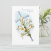 Paasgallen en zilverkruis Feestdagenkaart (Staand voorkant)