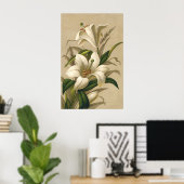 Paasgallen, Victoriaans Bloemen in Bloom Poster (Thuiskantoor)