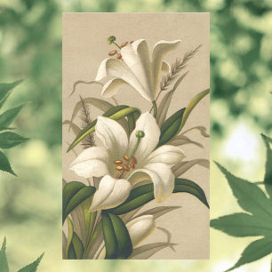Paasgallen, Victoriaans Bloemen in Bloom Rechthoekige Sticker