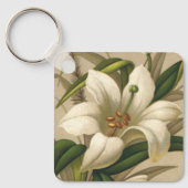  Paasgallen, Victoriaans Bloemen in Bloom Sleutelhanger (Voorkant)