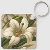  Paasgallen, Victoriaans Bloemen in Bloom Sleutelhanger (Achterkant)