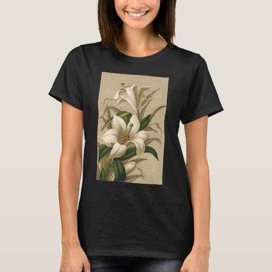  Paasgallen, Victoriaans Bloemen in Bloom T-shirt (Voorkant)