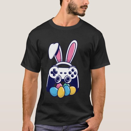 Paasgamerkonijn Controller-eieren T-shirt (Voorkant)