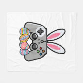 Paasgamingcontroller Konijn Oren Jongens Kinderen Fleece Deken (Voorkant (Horizontaal))