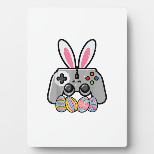 Paasgamingcontroller Konijnenoren Jongens Kinderen Fotoplaat (voorkant)