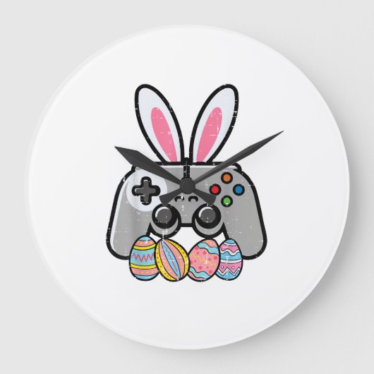 Paasgamingcontroller Konijnenoren Jongens Kinderen Grote Klok (Voorkant)
