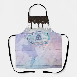 Paasgeborene Cottontail Snoep Shop Sign Chocolade Schort