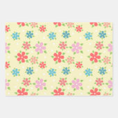 Paasgeel Floral Inpakpapier Vel (Voorkant 2)