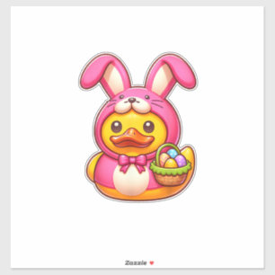 Paasgeel Rubberen Eend Cruiseschip Cruisen Duc Sticker