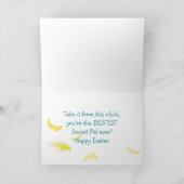 Paasgeheime vriend - Chick Feestdagen Kaart (Binnen)