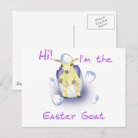 Paasgeit Feestdagenkaart (Voorkant / Achterkant)