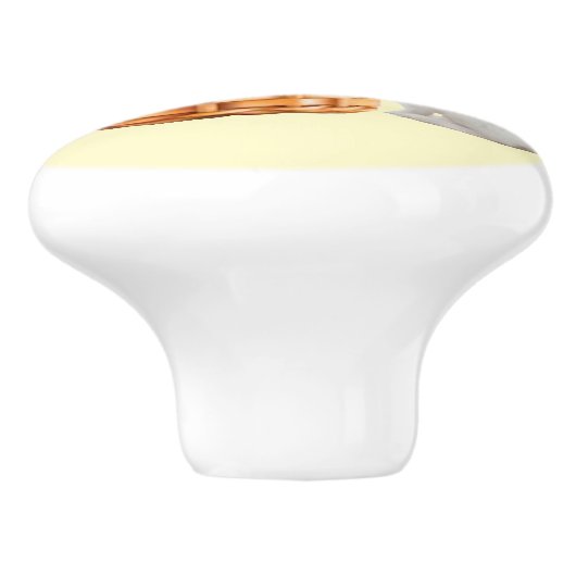 Paasgele keramische trek keramische knop (Zijkant)