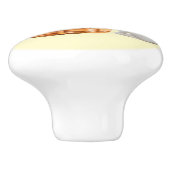 Paasgele keramische trek knop (Zijkant)