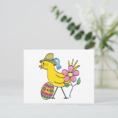 Paasgele vogel T-shirts en geschenken Feestdagenkaart (Staand voorkant)