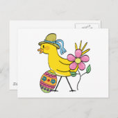 Paasgele vogel T-shirts en geschenken Feestdagenkaart (Voorkant / Achterkant)