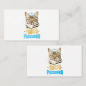 Paasgeluk Paas Kat Grappige Seder Joods Notitiekaartje (Voorkant / Achterkant)