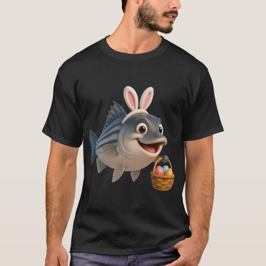 Paasgestreepte Zeebaars T-shirt (Voorkant)