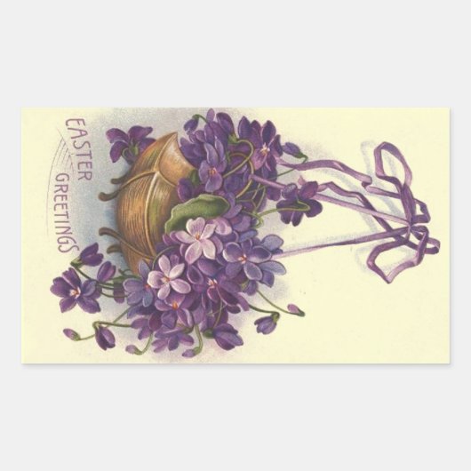  paasgeweld rechthoekige sticker (Voorkant)