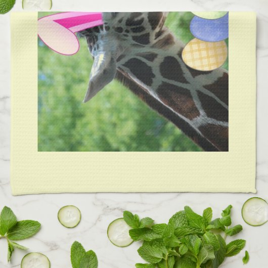 PaasGiraffe Theedoek (Gevouwen)